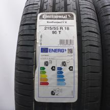 2. Opony 215/55 R18 4x CONTINENTAL 95T EcoContact 6 Letnie 2023 Nieużywane 