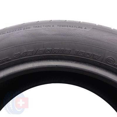 4. Opony 245/50 R18 2x YOKOHAMA 100W Advan Sport V105 MO letnie 7-7,2mm 2018 Jak Nowe