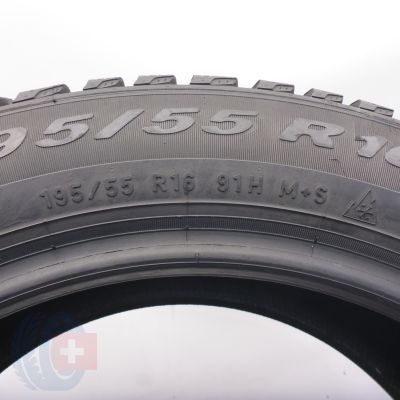 5. Opony 195/55 R16 2x PIRELLI 91H XL Winter Cinturato Zimowe 2021 7,8mm