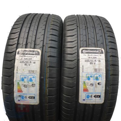 2 x CONTINENTAL 225/55 R16 95V ContiEcoContact 5 SSR M0E Lato 2016