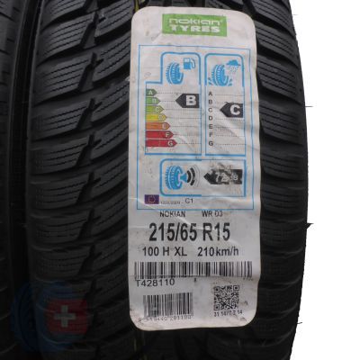 2. 4 x NOKIAN 215/65 R15 100H XL WR D3 Zima NIEUŻYWANE JAK NOWE 2017