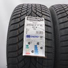 2. Opony 215/40 R17 2x CONTINENTAL 87V WinterContact TS 870 Zimowe 2023 