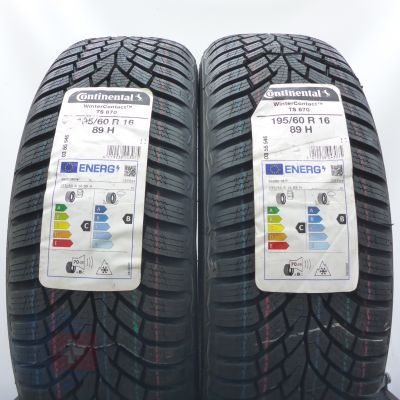 3. Opony 195/60 R16 4x CONTINENTAL 89H WinterContact TS 870 Zimowe 2023 