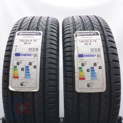 4. Opony 195/55 R15 4x CONTINENTAL 85H UltraContact Letnie 2022 