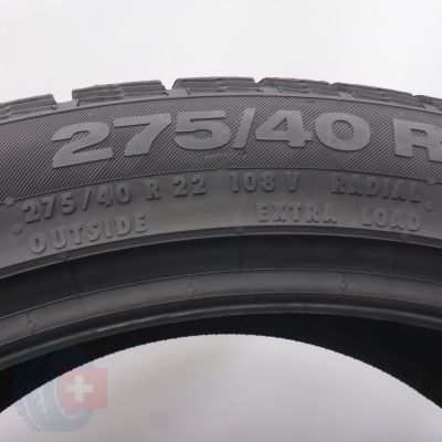 7. Opony 275/40 R22 4x CONTINENTAL 108V XL CrossContact Winter Zimowe 2021 7,2-7,5mm
