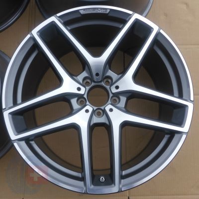 4. 4 x Alufelgi 21 MERCEDES GLE  5x112 Et52,5/38 10/11J Original AMG TPMS