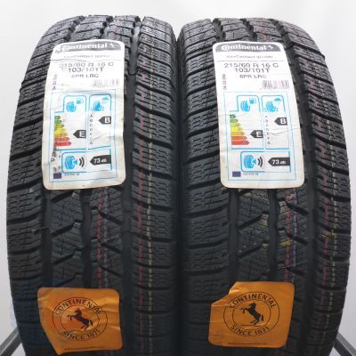 Opony 215/60 R16C 2x CONTINENTAL 103/101T VanContact Winter Zimowe 2019
