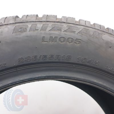 4. Opony 235/55 R18 2x BRIDGESTONE 104H XL Blizzak LM005 Zimowe 2022 7,2-7,5mm