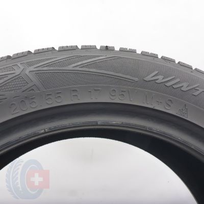 4. Opony 205/55 R17 2x VREDESTEIN 95V XL Wintrac PRO+ Zimowe 2024 6,2mm