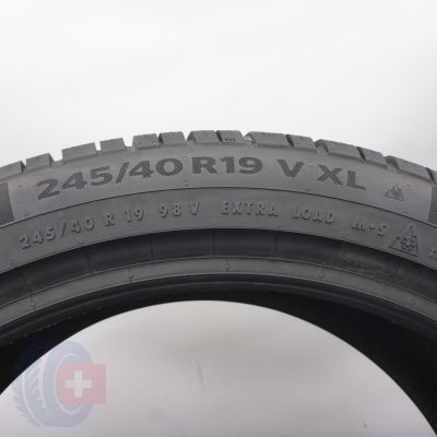 6. Opony 245/40 R19 2x CONTINENTAL 98V XL WinterContact TS860P Zimowe 2023 7,8-8mm