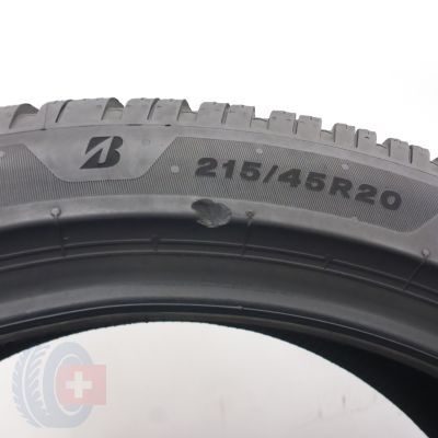 8. Opony 215/45 R20 4x BRIDGESTONE 95W XL Blizzak 6 Zimowe 2025 7,5 i 7mm     