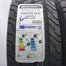 3. Opony 215/70 R15C 2x CONTINENTAL 109/107S ContiVanContact 100 Letnie 2023