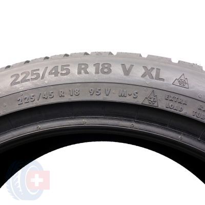 6. Opony 225/45 R18 2x CONTINENTAL 95V XL WinterContact TS870 P Zimowe 2022 6.7-6.9mm