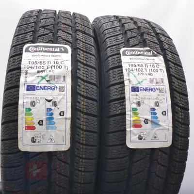4. Opony 195/65 R16C 4x CONTINENTAL 104/102T VanContact Winter Zimowe 2022