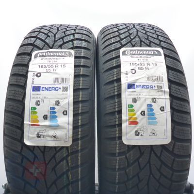 Opony 195/55 R15 2x CONTINENTAL 85H WinterContact TS 870 Zimowe 2022/23