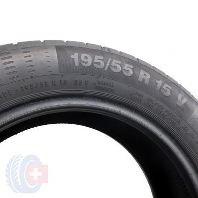 5. 4 x CONTINENTAL 195/55 R15 85V ContiEcoContact 5 Lato 2017 6mm