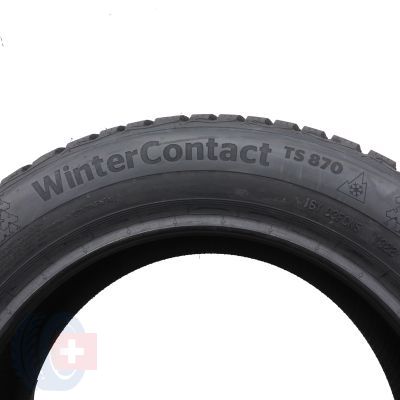 7. Opony 195/55 R15 4x CONTINENTAL 85T WinterContact TS870 Zimowe 2022 Jak Nowe Nieużywane 