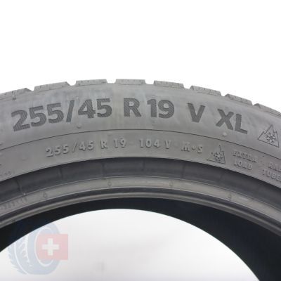 4. Opony 255/45 R19 2x CONTINENTAL 104V XL WinterContact TS870P Zimowe 2024 7,8mm