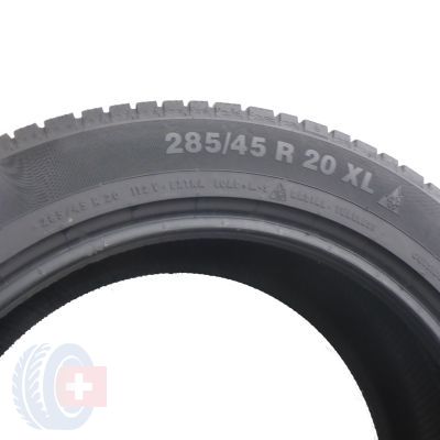 7. 4 x CONTINENTAL 285/45 R20 112V XL ContiWinterContact TS 830 P Zima 5-6mm