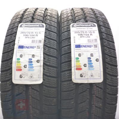3. Opony 205/70 R15C 4x CONTINENTAL 106/104R VanContact Winter Zimowe 2022 