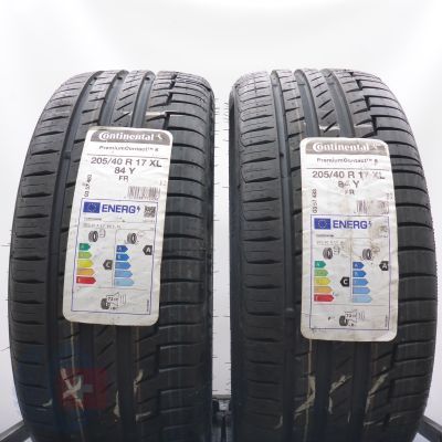 4. Opony 205/40 R17 4x CONTINENTAL 84Y XL PremiumContact6 Letnie 2023 Nieużywane