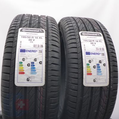 Opony 195/50 R16 2x CONTINENTAL 88V XL UltraContact Letnie 2023