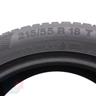 5. Opony 215/55 R18  2x CONTINENTAL 95T WinterContact TS 850P SEAL Zimowe 2021 6.8mm