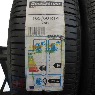 2. 2 x BRIDGESTONE 165/60 R14 75H B371 Lato 2015, 2016 NIEUŻYWANE 