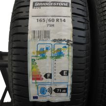 2. 2 x BRIDGESTONE 165/60 R14 75H B371 Lato 2015, 2016 NIEUŻYWANE 