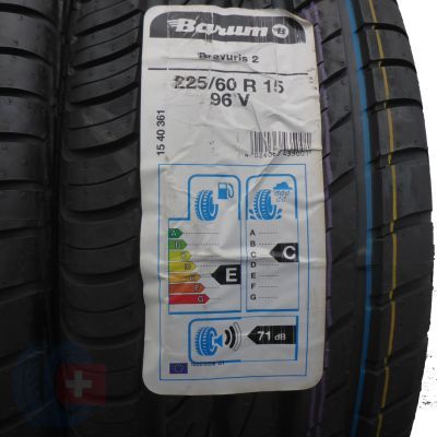 3. 4 x BARUM 225/60 R15 96V Bravuris 2 Lato 2014 /2017
