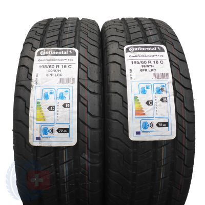 Opony 195/60 R16C CONTINENTAL 99/97H ContiVanContact 100 Letnie 2020 Nieużywane