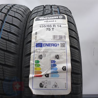 2. Opony 155/65 R14 2x BARUM 75T Polaris 5 Zimowe 2023