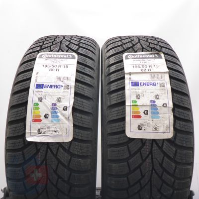 4. Opony 195/50 R15 4x CONTINENTAL 82H WinterContact TS 870 Zimowe 2023