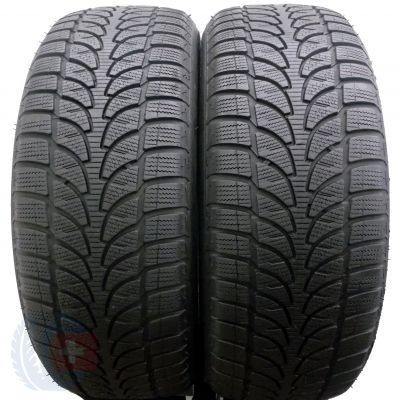 2 x BRIDGESTONE 235/55 R18 100H Blizzak LM-80 EVO Zima DOT16 Jak Nowe 7,2mm