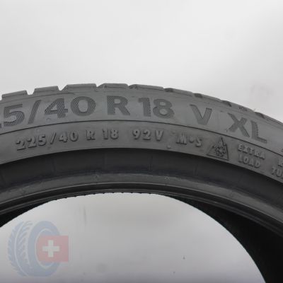 6. Opony 225/40 R18 2x CONTINENTAL 92V XL WinterContact TS 870 P Zimowe 2023 8mm 