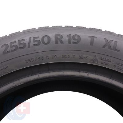 10. Opony 255/50 R19 4x CONTINENTAL 107T XL WinterContact TS870P Seal zimowe 7,2mm 2022