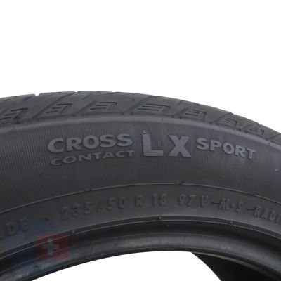 5. 2 x CONTINENTAL 235/50 R18 97V CrossContact LX Sport 2016 Lato M+S 5,8-6mm