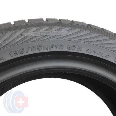 6. 2 x YOKOHAMA 195/55 RF16 87H W.drive Z.P.S RUN FLAT Zima 2012