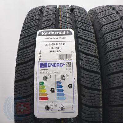 2. Opony 225/65 R16C 4x CONTINENTAL 112/110R  VanContact Winter Zimowe 2025 