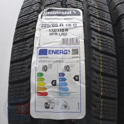 3. Opony 225/65 R16C 4x CONTINENTAL 112/110R VanContact Winter Zimowe 2023