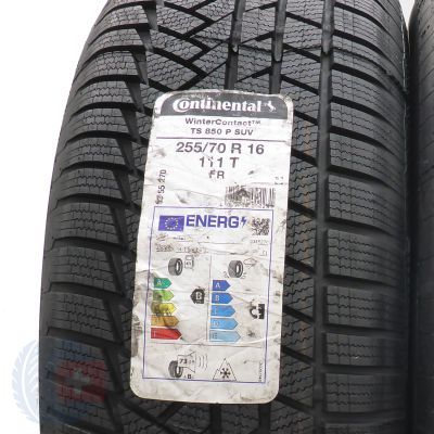3. Opony 255/70 R16 2x CONTINENTAL 111T WinterContact TS850P SUV Zimowe 2022 Jak Nowe Nieużywane