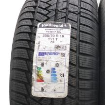 3. Opony 255/70 R16 2x CONTINENTAL 111T WinterContact TS850P SUV Zimowe 2022 Jak Nowe Nieużywane