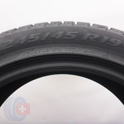 5. Opony 245/45 R19 2x PIRELLI 102V XL Sottozero 3 Winter MO Zimowe 2020 5,3-5,8mm