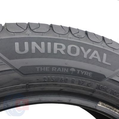 4. 2 x UNIROYAL 215/60 R17C 109/107T RainMax 3 Lato 2020 5,5; 5,8mm