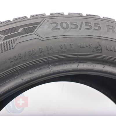 6. Opony 205/55 R16 4x BARUM 91T Polaris 5 Zimowe 2018, 2021 7-7,2mm