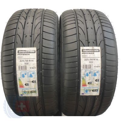 5. 4 x BRIDGESTONE 225/50 R16 92W Potenza RE050 BMW RunFlat Lato 2016 Jak Nowe