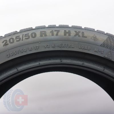 5. Opony 205/50 R17 2x CONTINENTAL 93H XL WinterContact TS850P Zimowe 7-8mm 2014