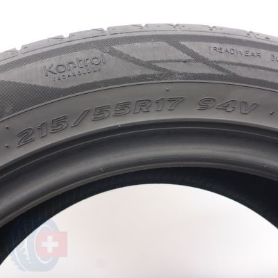 4. Opony 215/55 R17 2x HANKOOK 94V Ventus Prime2 K115 Seal Letnie 2017 5,8-6mm