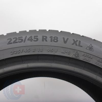 6. Opony 225/45 R18 2x CONTINENTAL 95V XL WinterContact TS 870 P Zimowe 2021 6,8-5,8mm