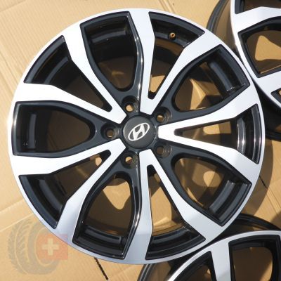 4. 4 x Alufelgi 18 HYUNDAI 5x114,3 7,5J Et51 IONIQ 6 Kona Tuscon i30 czujniki
